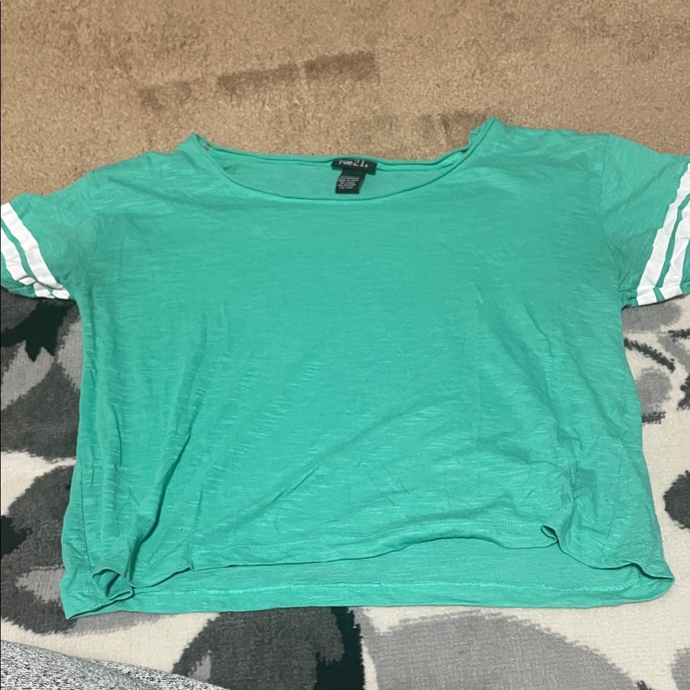 Rue21 Teal Green Casual Short Sleeve Skirt